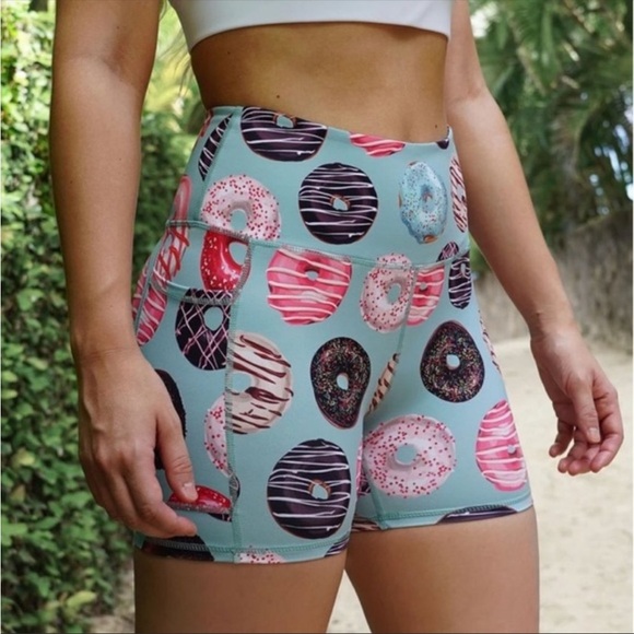 Muscles & Donuts Bike Shorts - Picture 2 of 8